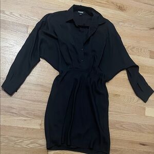 Express Black Long Sleeve Dress